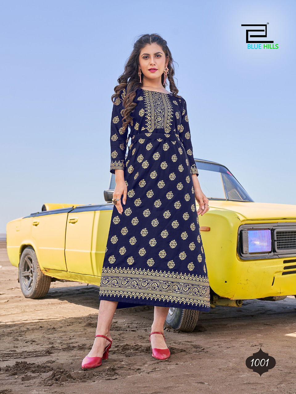 Blue Hills Shehzadi Fancy Ethnic Wear Wholesale Printed Kurtis Catalog